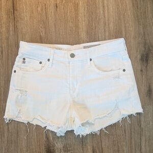 Ag-Ed Denim The Bryn White Denim Shorts